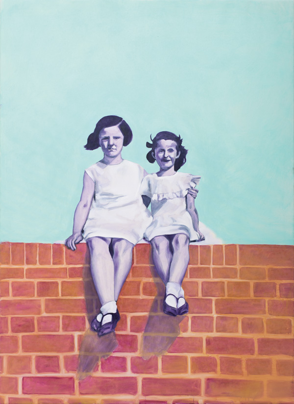 Freundinnen. 2013. Öl auf Leinwand. 110x150cm