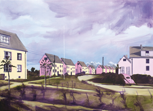 Vorstadtparadies. 2013. Öl auf Leinwand. 110x80cm