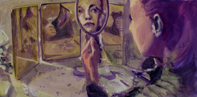 Mademoiselle II 40x20cm