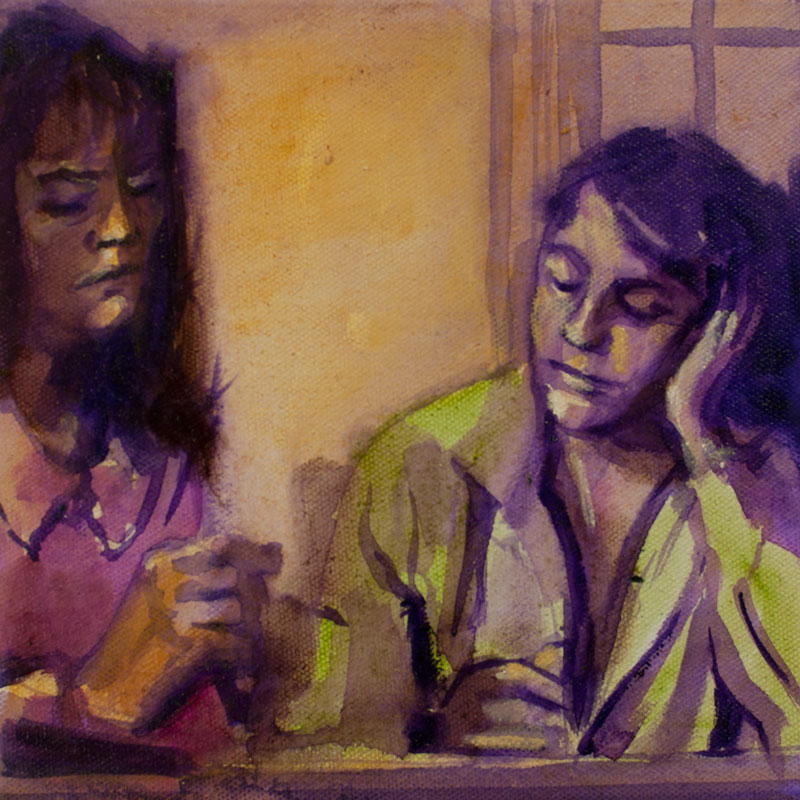 Mademoiselle V 20x20cm