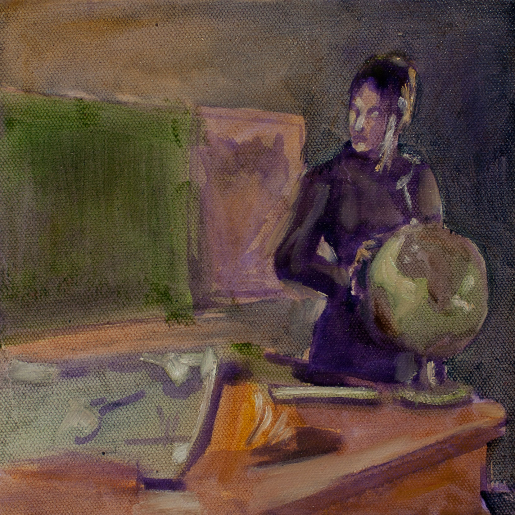 Mademoiselle VIII 20x20cm